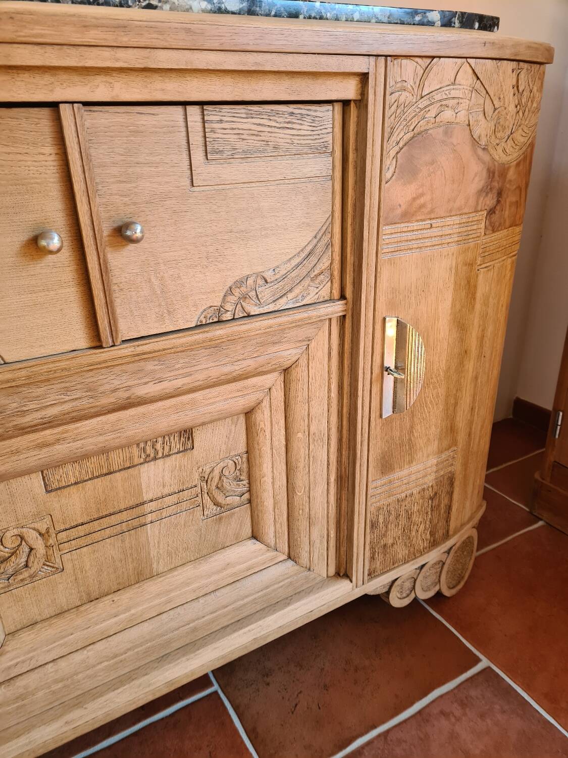 Art Deco oak sideboard