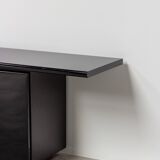 Giotto Stoppino for Acerbis Black Sheraton Sideboard Italy 1980s