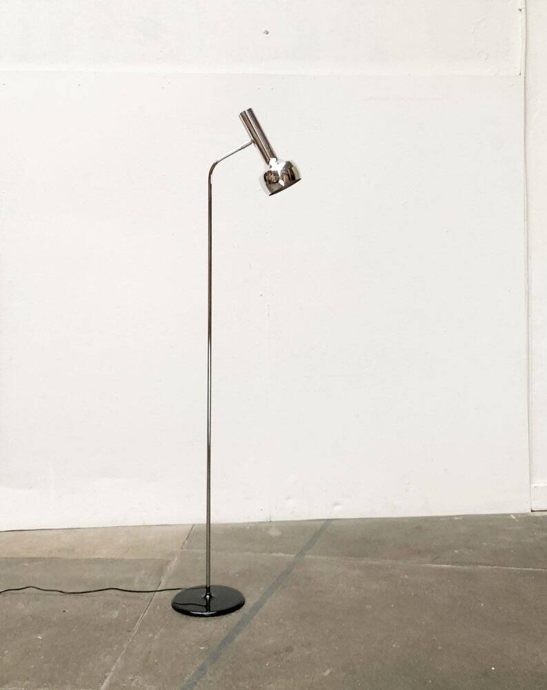Mid-century minimalist floor lamp by the SLZ team for Swisslamps International, 1960s.