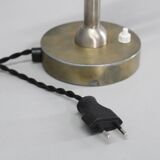 Lampe de bureau Sécession des années 1930, en laiton et verre, Tchécoslovaquie