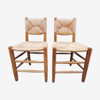 Charlotte Perriand 2 chairs mulched Bauche model n ° 19 ash 1950