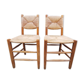 Charlotte Perriand 2 chairs mulched Bauche model n ° 19 ash 1950