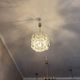 Kinkeldey brass and faceted glass 3-level chandelier, 1960s