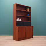 Bibliothèque en teck, design danois, années 70, production: Danemark