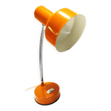 orange articulated desk lamp 1970's