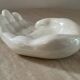 Large vintage hand tidy in iridescent enameled ceramic