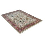 Tapis persan Tabriz vintage fin, 204 x 141 cm