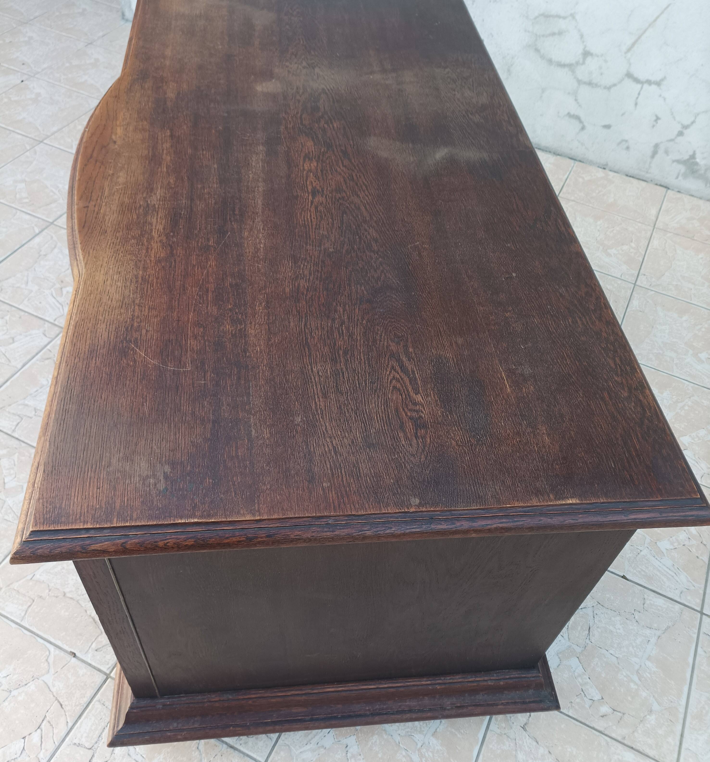 Art Deco oak desk