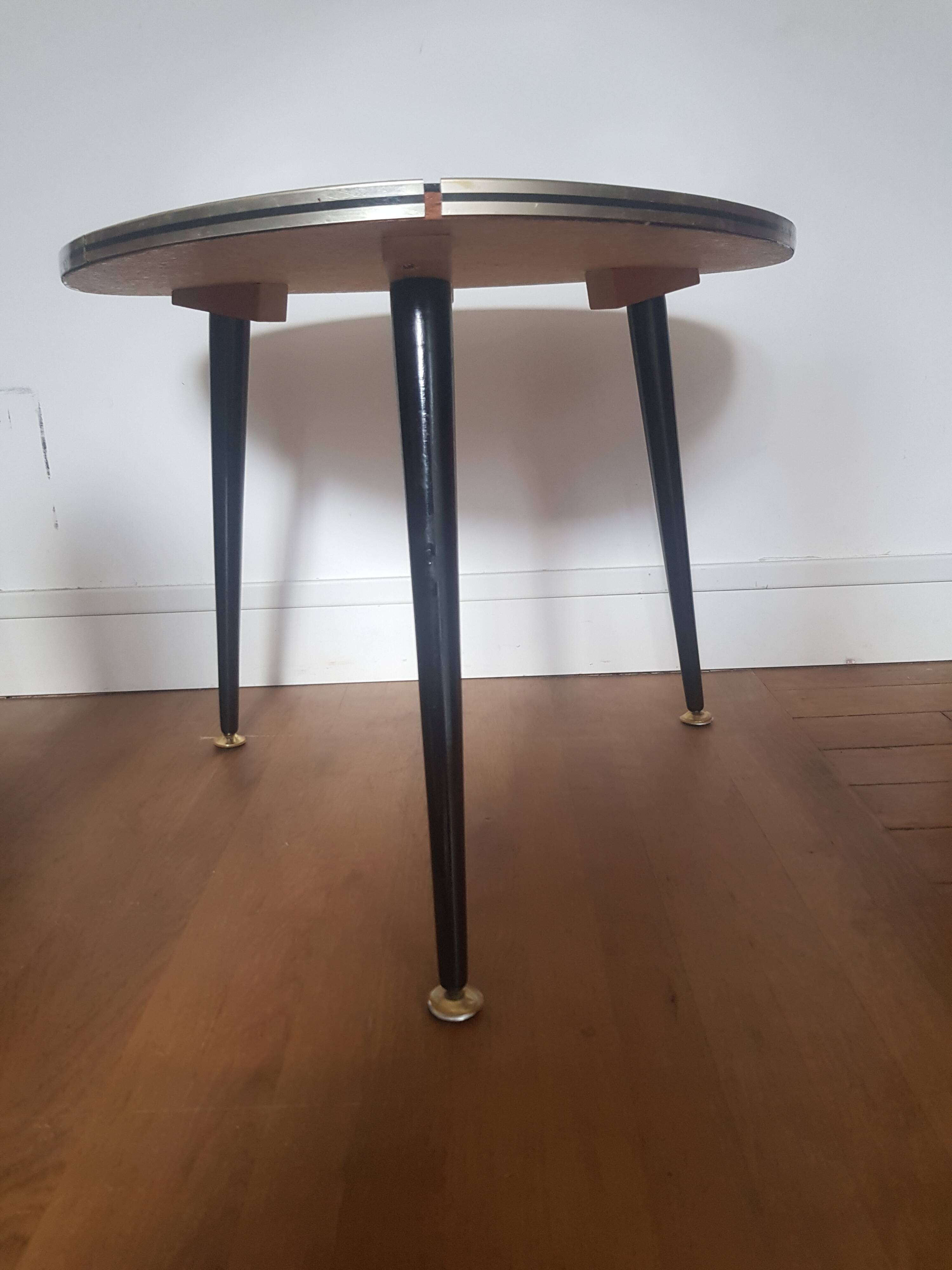 Table basse tripode Art Déco