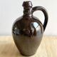 Vintage glazed terracotta pitcher / vase