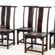 Set of six elegant oak dining chairs