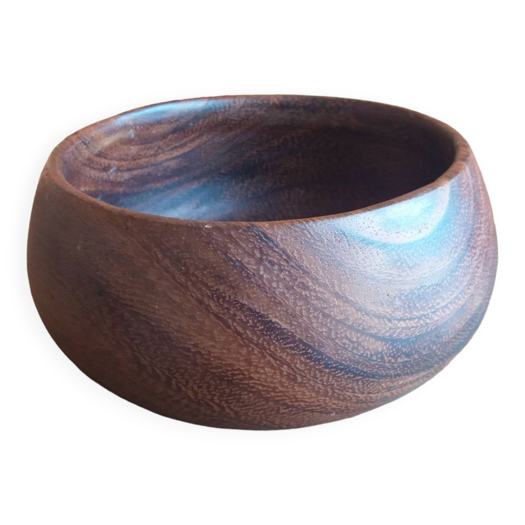 Turned wood bowl