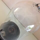 Long porthole wall lamp in glass and bakelite industrial style