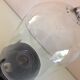 Long porthole wall lamp in glass and bakelite industrial style
