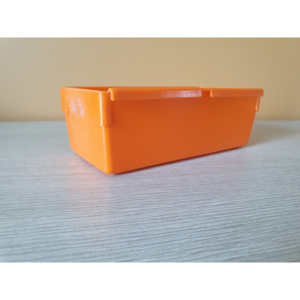 Dupol Rubbermaid German Design Of The 1970s Storage Bin Orange Plastic Selency Dupol Rubbermaid German Design Of The, Orange Rubbermaid Storage Tote