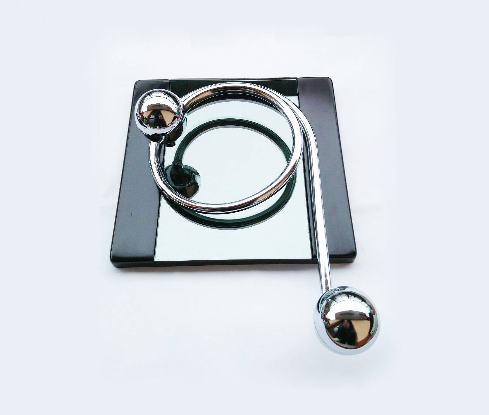 Large bakelite coat hook and mirror from the 70s