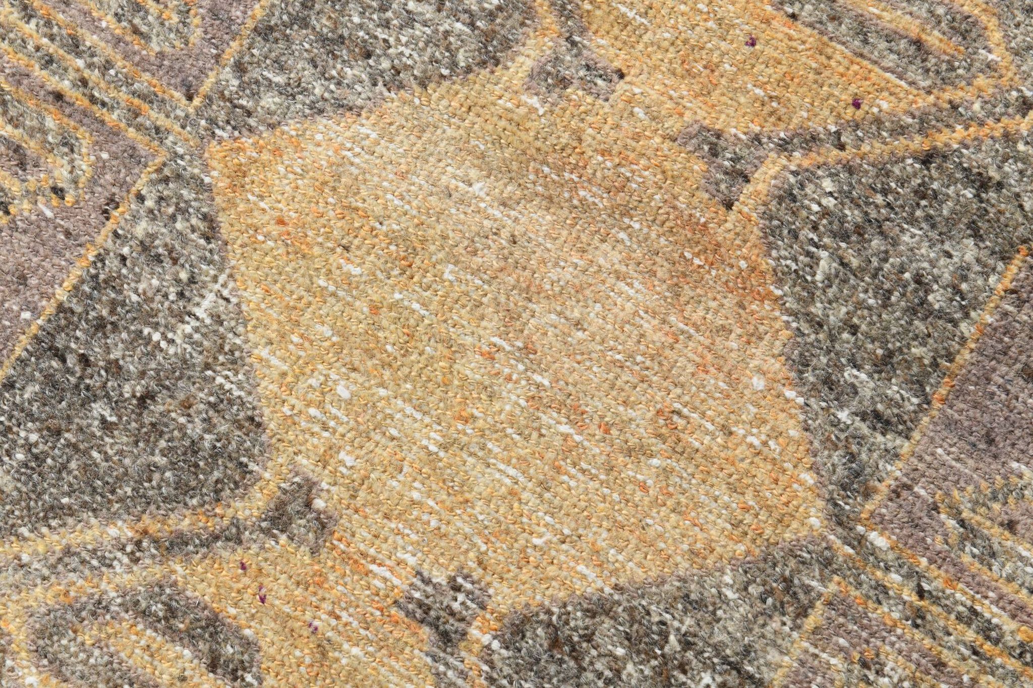 3x11 Mustard Brown Oriental Vintage Runner Rug, 85x329Cm