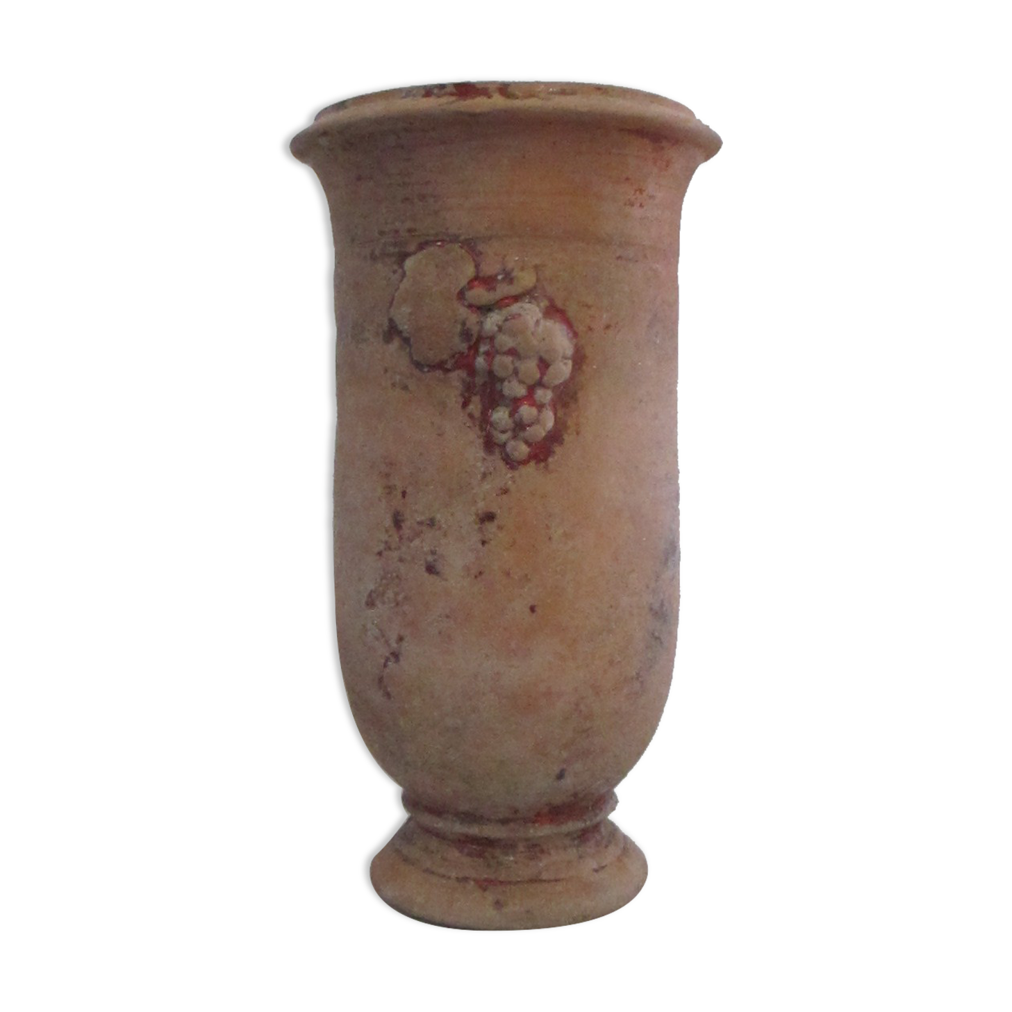 Terracotta vase . .
