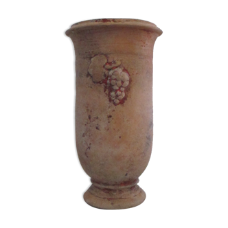 Terracotta vase . .