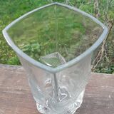 Vase verre pressé 1950