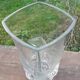 Vase glass pressed 1950