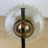 50s brass wall light, chiseled