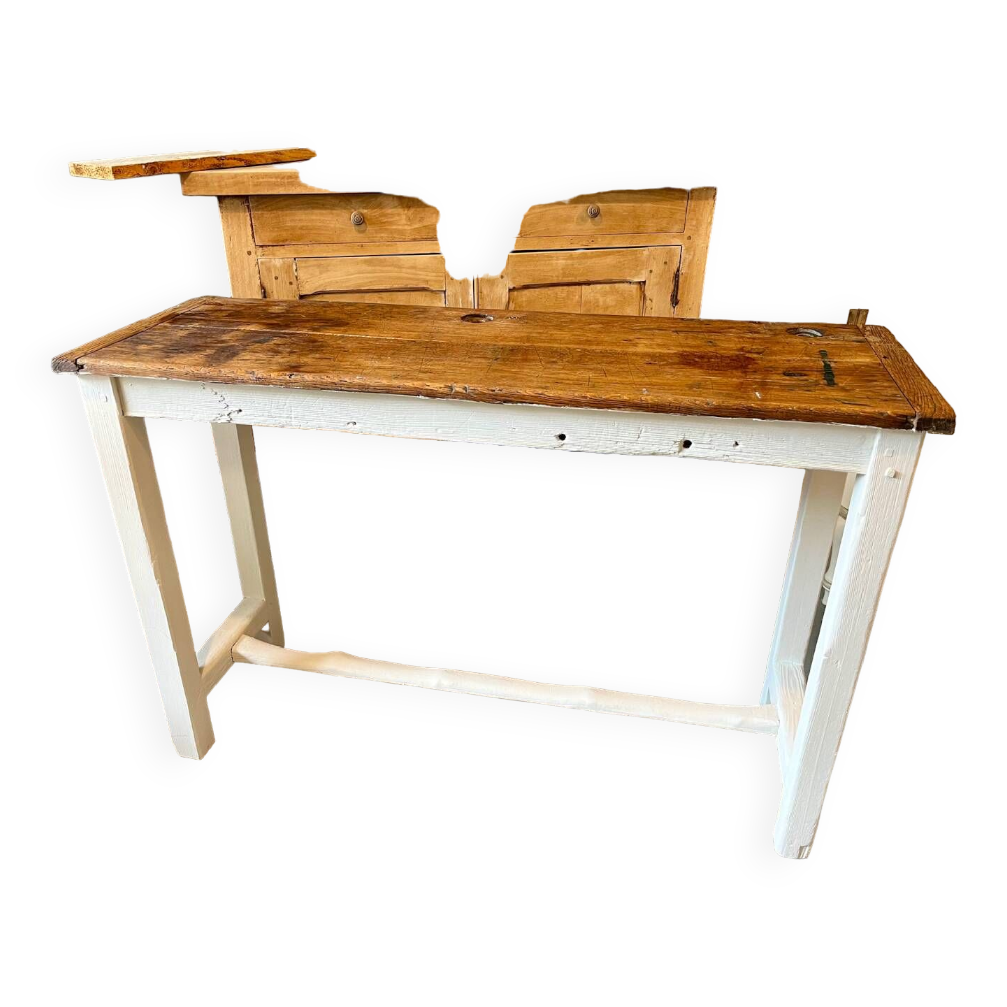 Restored wooden console