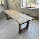 Table de ferme travail pin 1950 220cm