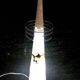 Marble table lamp 1980 Italian