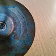 Scandinavian brass and glass pendant for Reijmyre by Paul Kedelv
