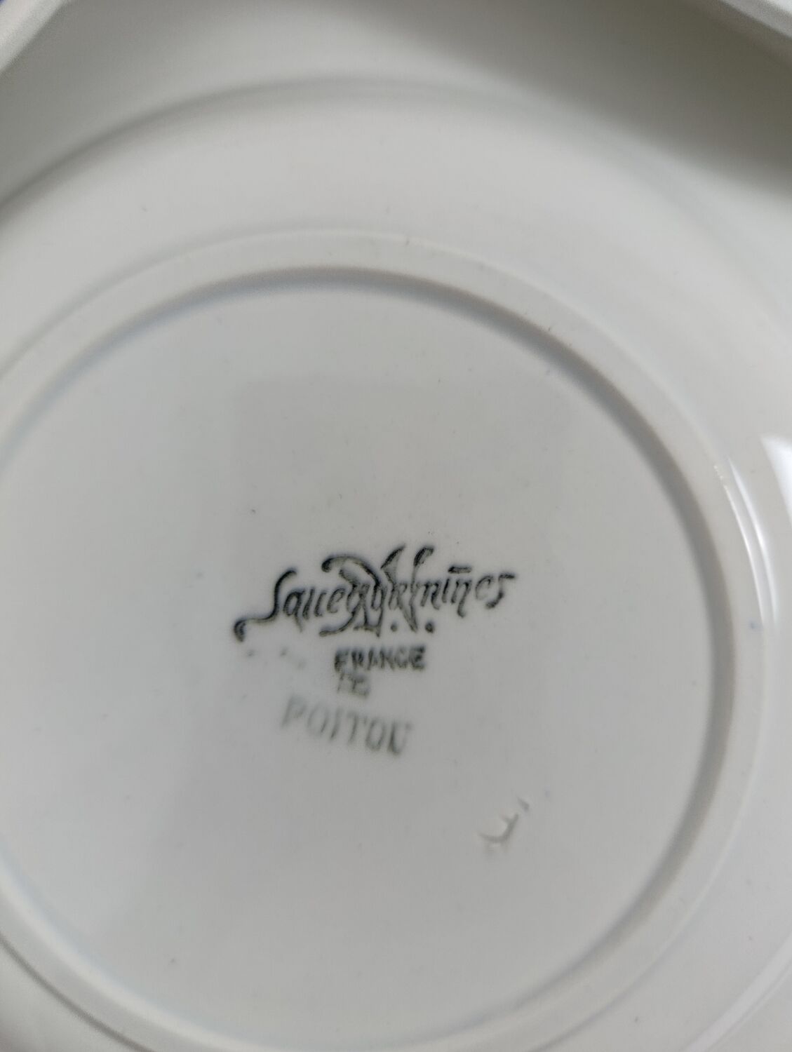 Deep plates Sarreguemines Poitou