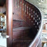 Escalier colimaçon en bois XXeme