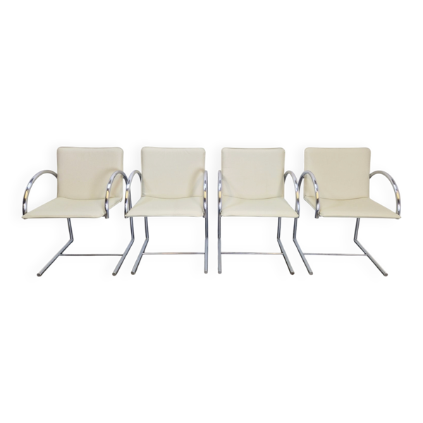 Fauteuils Cirkel en cuir postmoderne par Karel Boonzaaijer et Pierre Mazairac pour Metaform, années 1980, ensemble de 4.