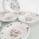 Set of 6 "Bird of Paradise" soup plates from Sarreguemines