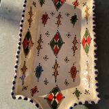 Hand-painted artisanal ceramic plate – vintage Berber decor