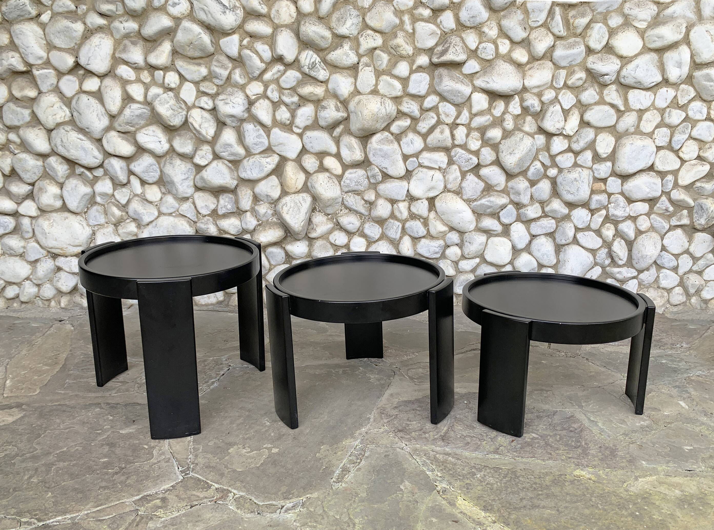 Nesting Tables 780/783 Gianfranco Frattini for Cassina, 1960