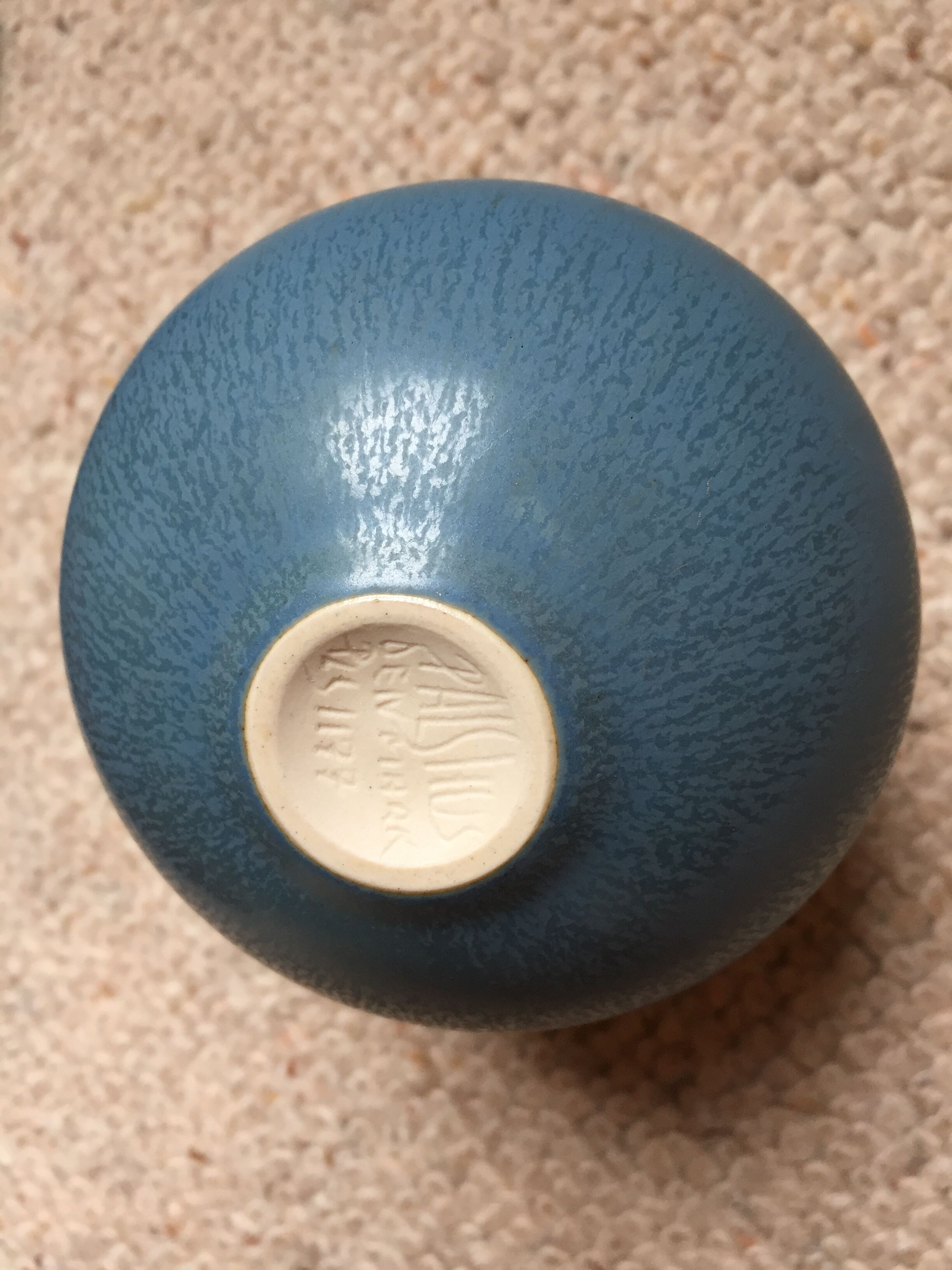 Palshus HaresFur Bol Linnemann-Schmidt for Palshus, Denmark, vintage ceramic pottery vase 1950