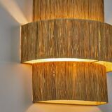 Raffia wall light - Triple