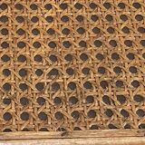 Rattan and cane footrest from the 1950s