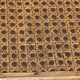 Rattan and cane footrest from the 1950s