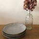 4 enamelled sandstone plates