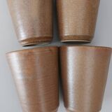 Set of 4 vintage DIGOIN stamped cups