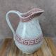 Antique toilet bowl Kg Lunéville Athens model red decor – large size