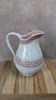 Antique toilet bowl Kg Lunéville Athens model red decor – large size
