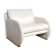 Postmodern white leather armchair by Jan Armgardt for Leolux
