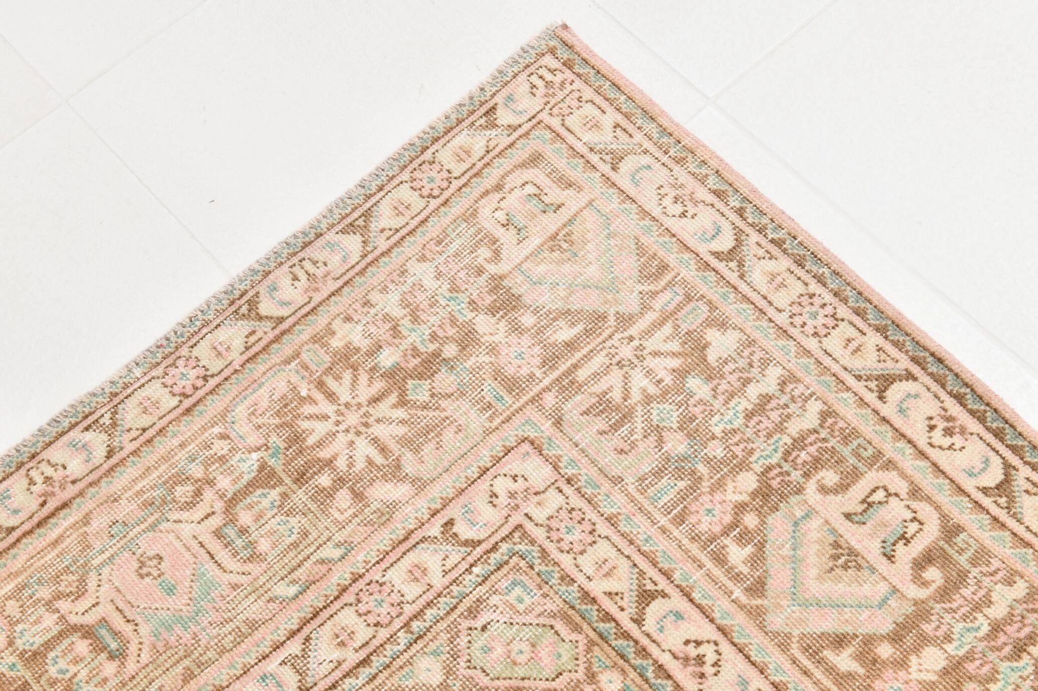 6x9 dusty pink wool persian rug 287x192cm