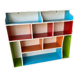 Shelf with wall or wooden lockers