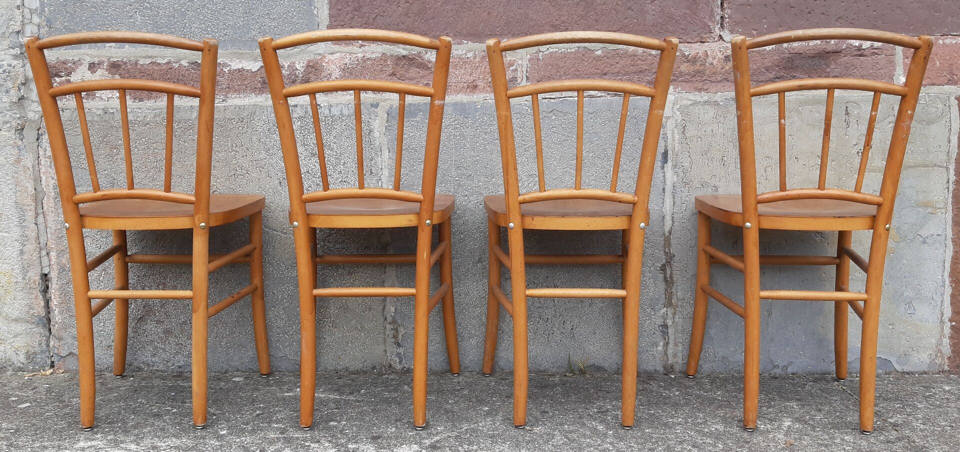 Chaises bistrot (Lot de 4 chaises)