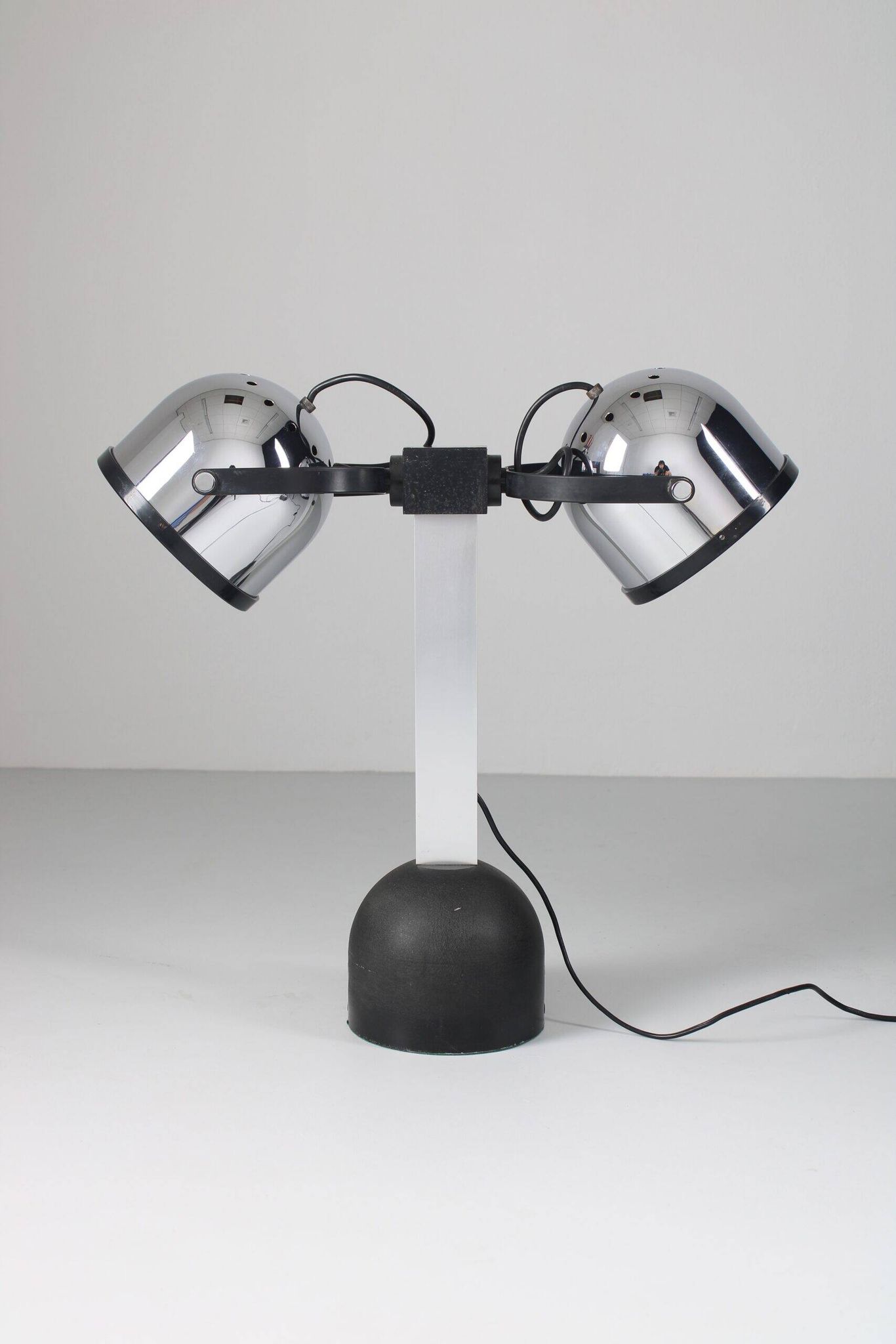 Silver Trepiù table lamp by Gae Aulenti & Livio Castiglioni for Stilnovo, 1971