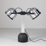 Lampe de table Trepiù argentée par Gae Aulenti & Livio Castiglioni pour Stilnovo, 1971